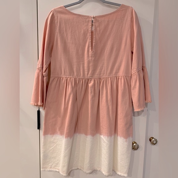 Anthropologie Holding Horses Dress Lilibet Dip Dye Ombre Bell Sleeves 2 - Picture 2 of 6